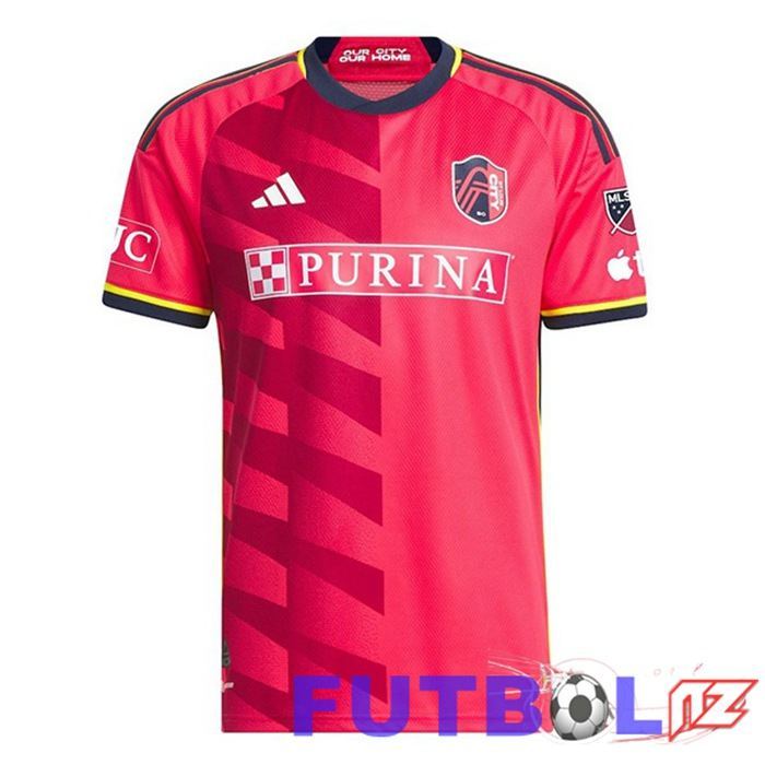 Camisetas De Futbol St.Louis City FC Primera Rojo 2024/2025 Camisetas De Futbol St.Louis City FC Primera Rojo 2024/2025