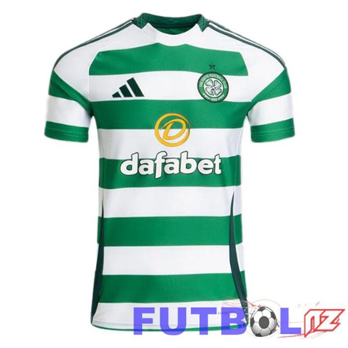 Camisetas De Futbol Celtic FC Primera Verde Blanco 2024/2025