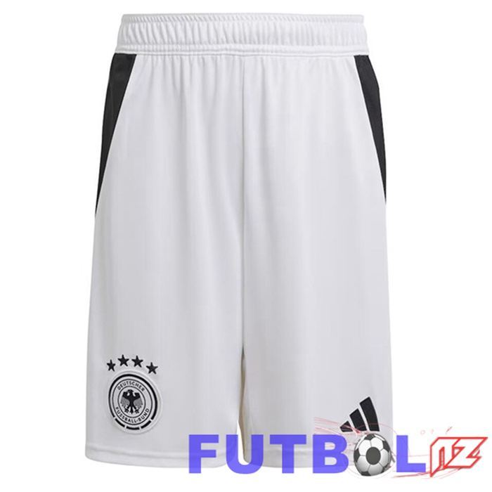 Cortos de Futbol Alemania Primera Blanco 2024/2025 Cortos de Futbol Alemania Primera Blanco 2024/2025