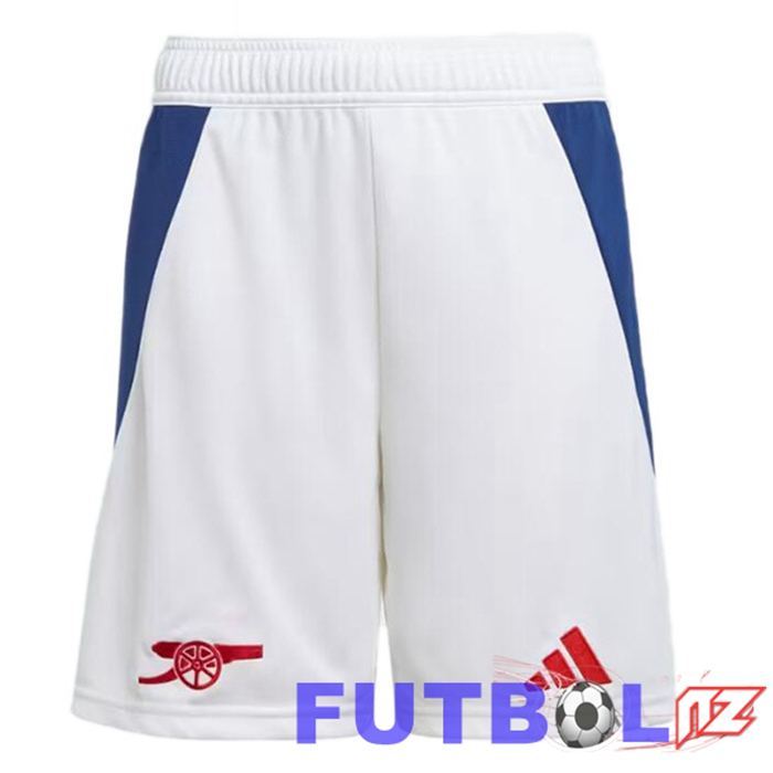 Cortos de Futbol Arsenal Primera Blanco 2024/2025 Cortos de Futbol Arsenal Primera Blanco 2024/2025