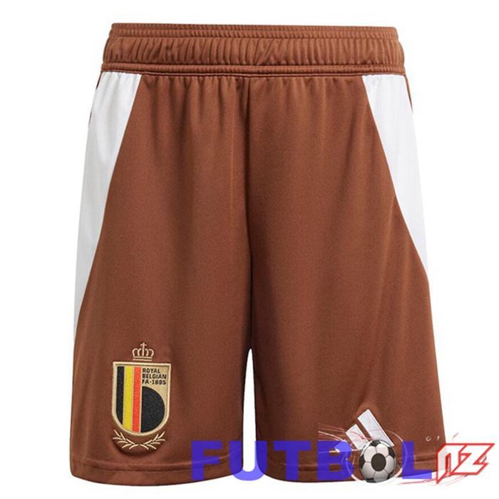 Cortos de Futbol Bélgica Segunda Marrón 2024/2025