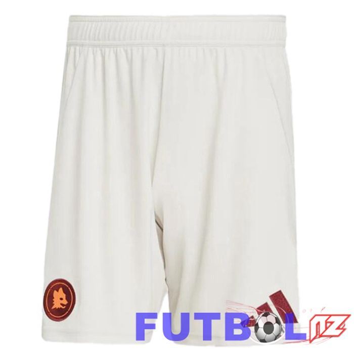 Cortos de Futbol AS Roma Segunda Blanco 2024/2025