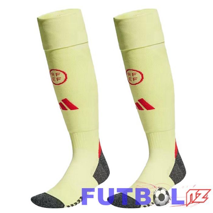 Calcetines De Futbol España Segunda Amarillo 2024/2025
