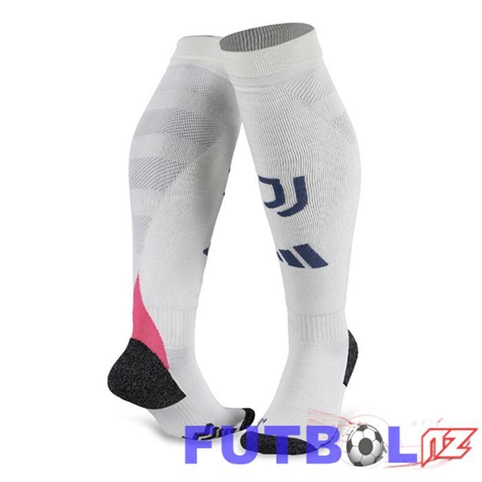 Calcetines De Futbol Juventus Segunda Blanco 2024/2025