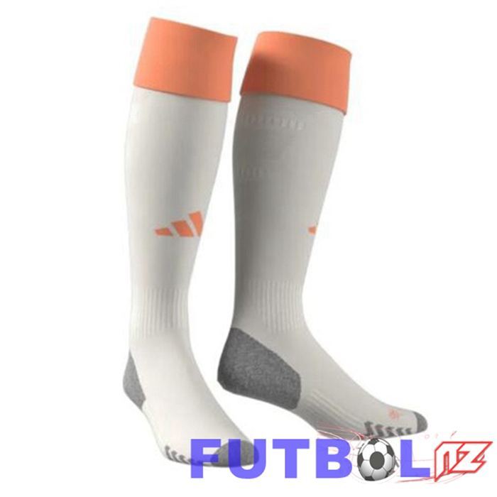 Calcetines De Futbol AS Roma Segunda Blanco 2024/2025