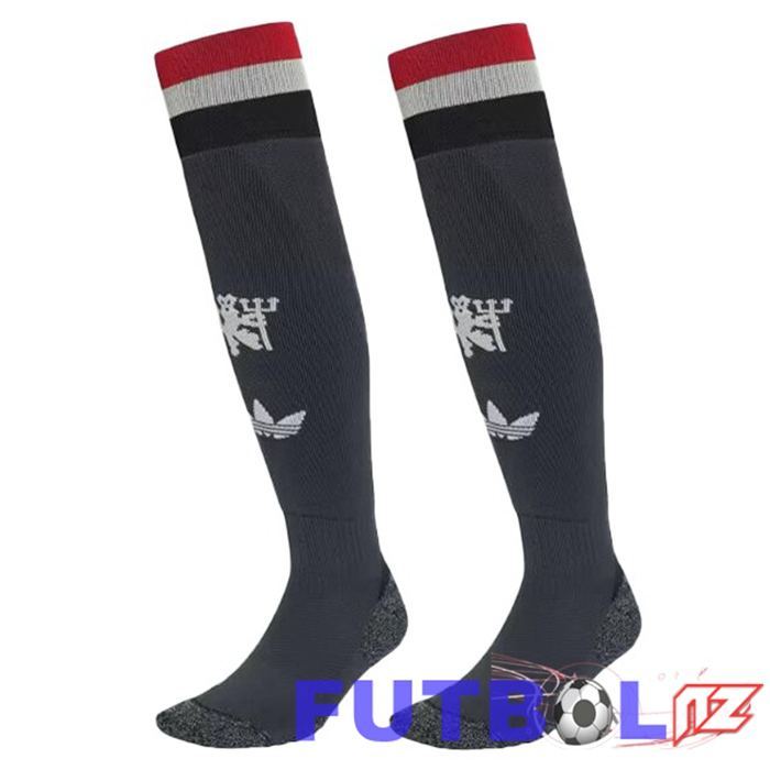 Calcetines De Futbol Manchester United Tercera Blanco 2024/2025