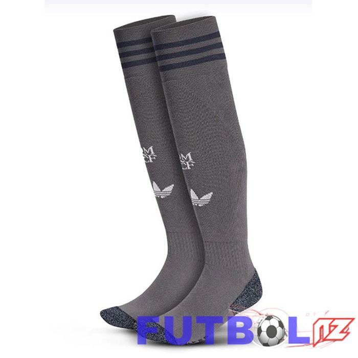 Calcetines De Futbol Real Madrid Tercera Gris 2024/2025
