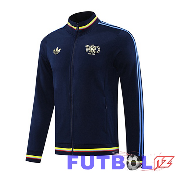 Chaquetas Futbol Colombia Azul Real 2025/2026