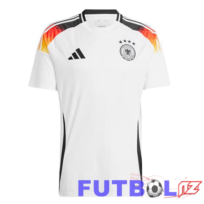 Camiseta Nacional Alemania Primera Blanco UEFA Euro 2024