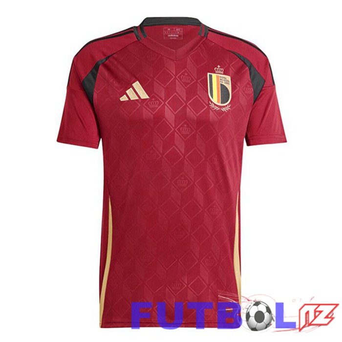 Camiseta Nacional Bélgica Primera Rojo UEFA Euro 2024