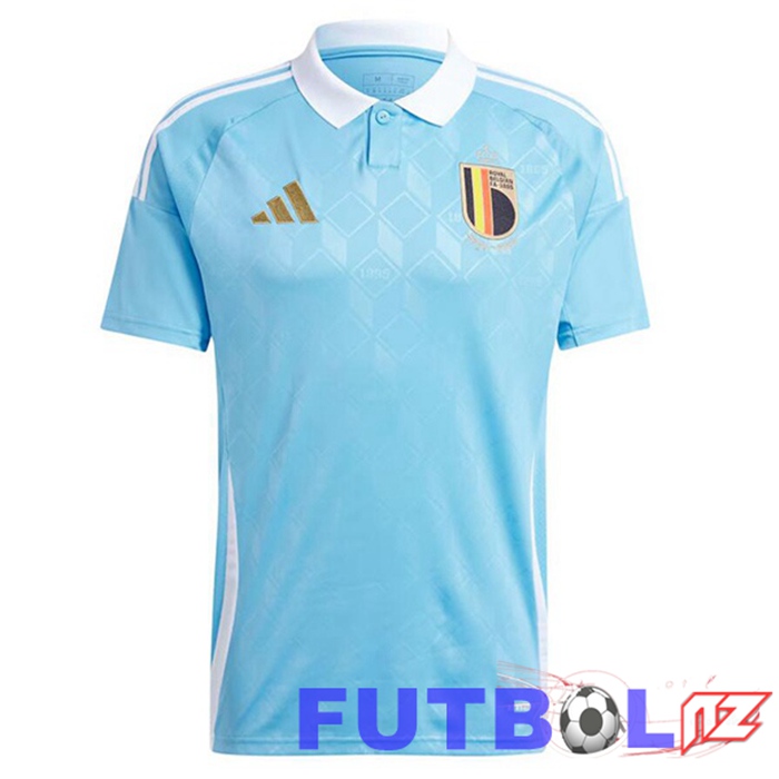 Camiseta Nacional Bélgica Segunda Azul UEFA Euro 2024