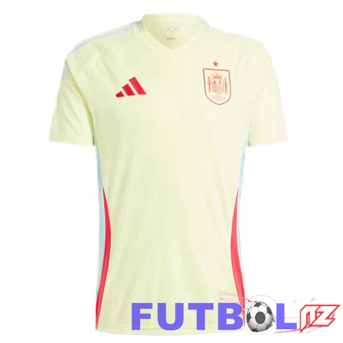 Camiseta Nacional España Segunda Amarillo UEFA Euro 2024