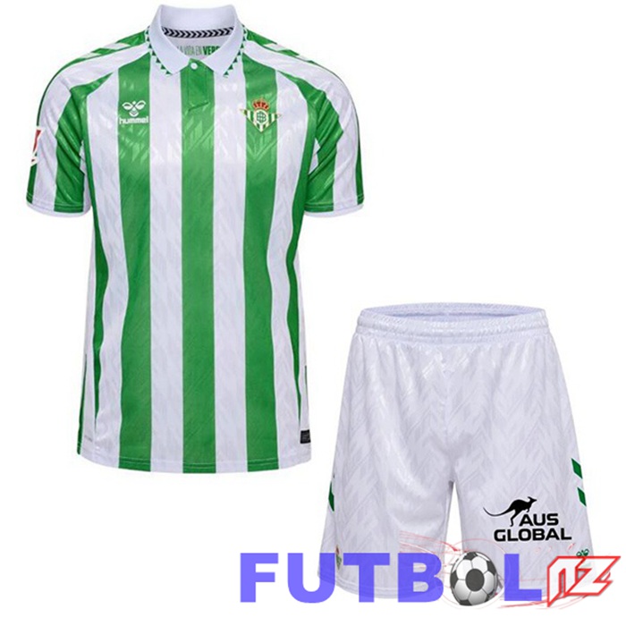 Camisetas De Futbol Real Betis Ninos Primera Verde Blanco 2024/2025