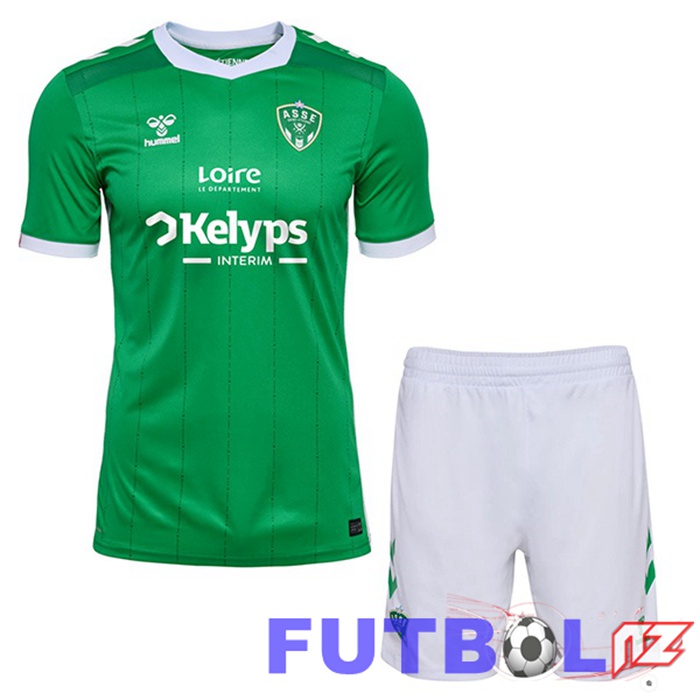 Camisetas De Futbol AS St Etienne Ninos Primera Verde 2024/2025 Camisetas De Futbol AS St Etienne Ninos Primera Verde 2024/2025