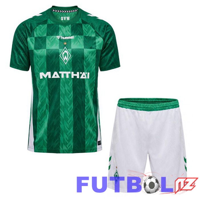 Camisetas De Futbol SV Werder Bremen Ninos Primera Verde 2024/2025