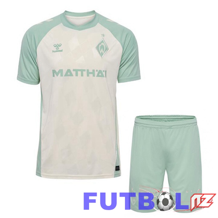 Camisetas De Futbol SV Werder Bremen Ninos Segunda Blanco 2024/2025