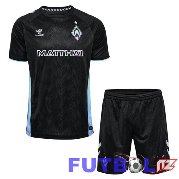 Camisetas De Futbol SV Werder Bremen Ninos Tercera Negro 2024/2025