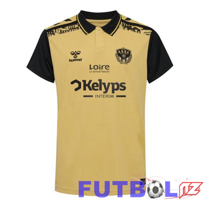 Camisetas De Futbol AS St Etienne Tercera Amarillo 2024/2025 Camisetas De Futbol AS St Etienne Tercera Amarillo 2024/2025