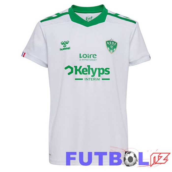Camisetas De Futbol AS St Etienne Segunda Blanco 2024/2025 Camisetas De Futbol AS St Etienne Segunda Blanco 2024/2025