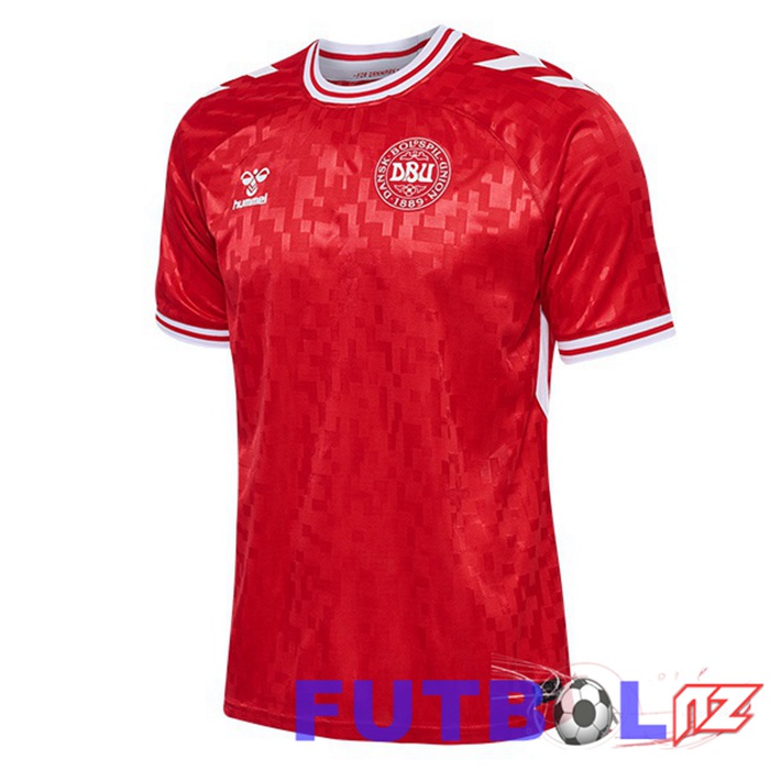 Camiseta Nacional Dinamarca Primera Rojo 2024/2025