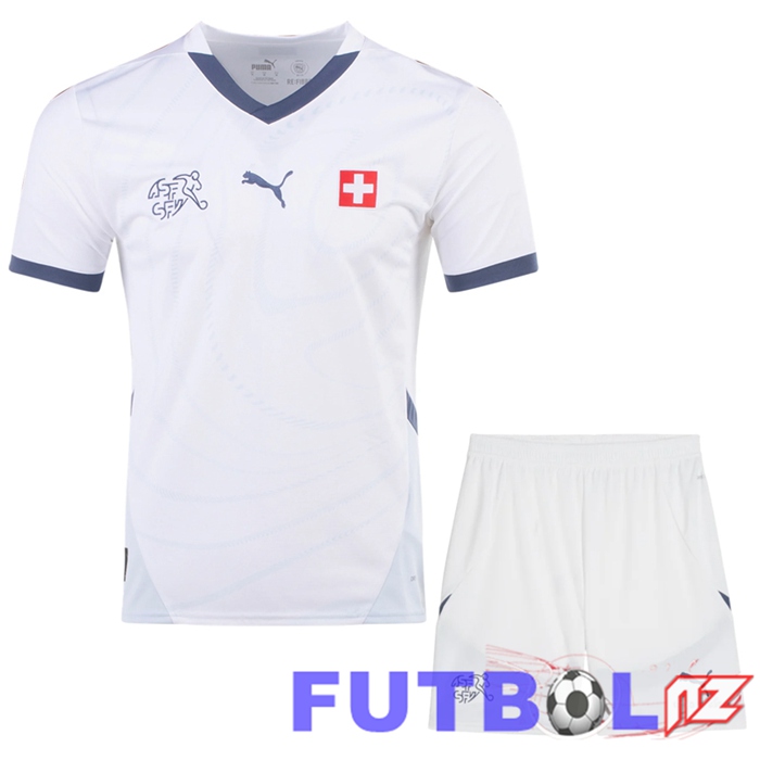 Camisetas De Futbol Suiza Segunda + Cortos UEFA Euro 2024
