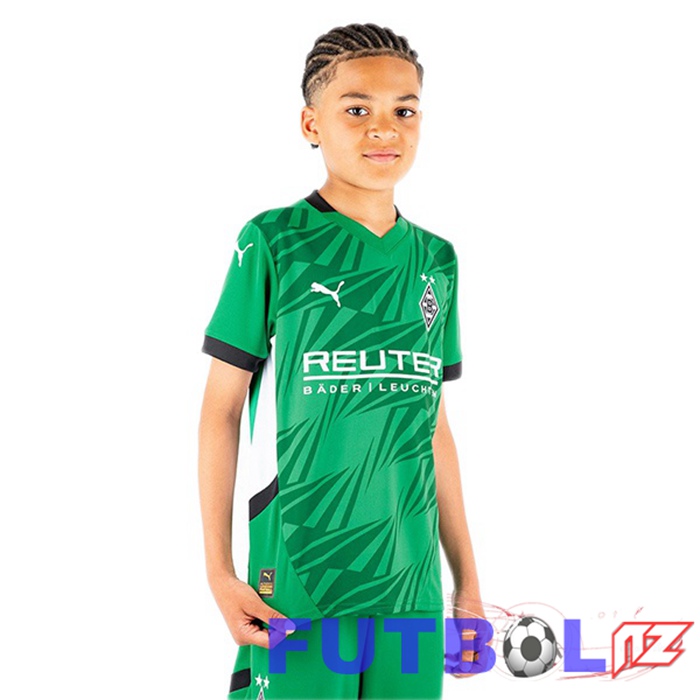 Camisetas De Futbol Monchengladbach Ninos Segunda Verde 2024/2025