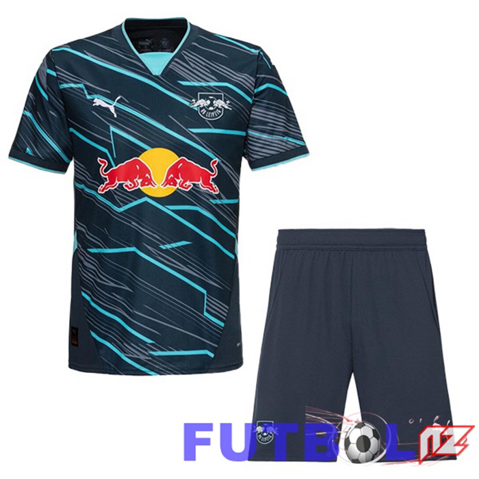 Camisetas De Futbol RB Leipzig Ninos Tercera Azul 2024/2025