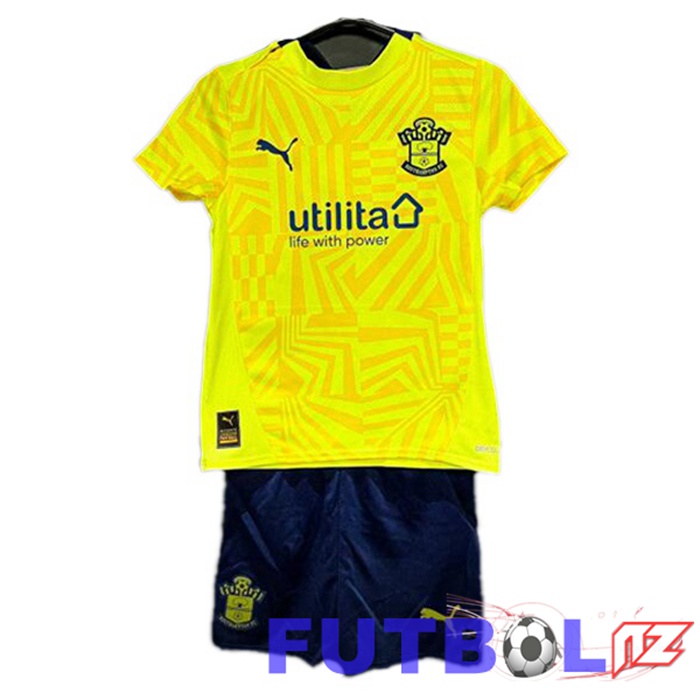 Camisetas De Futbol Southampton FC Ninos Segunda Amarillo 2024/2025