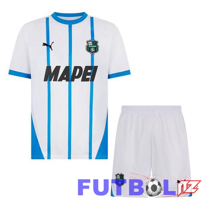 Camisetas De Futbol US Sassuolo Ninos Segunda Blanco 2024/2025