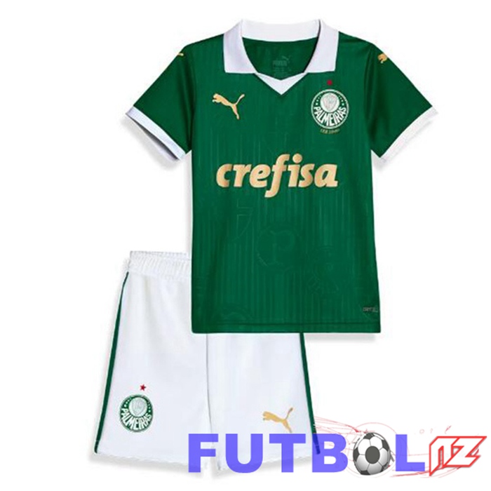 Camisetas De Futbol Palmeiras Ninos Primera Verde 2024/2025