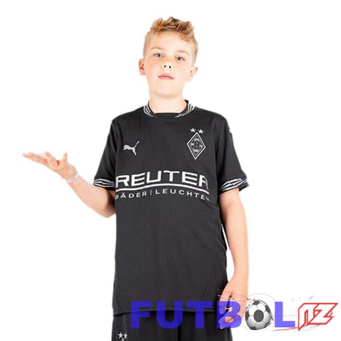 Camisetas De Futbol Monchengladbach Ninos Tercera Negro 2024/2025