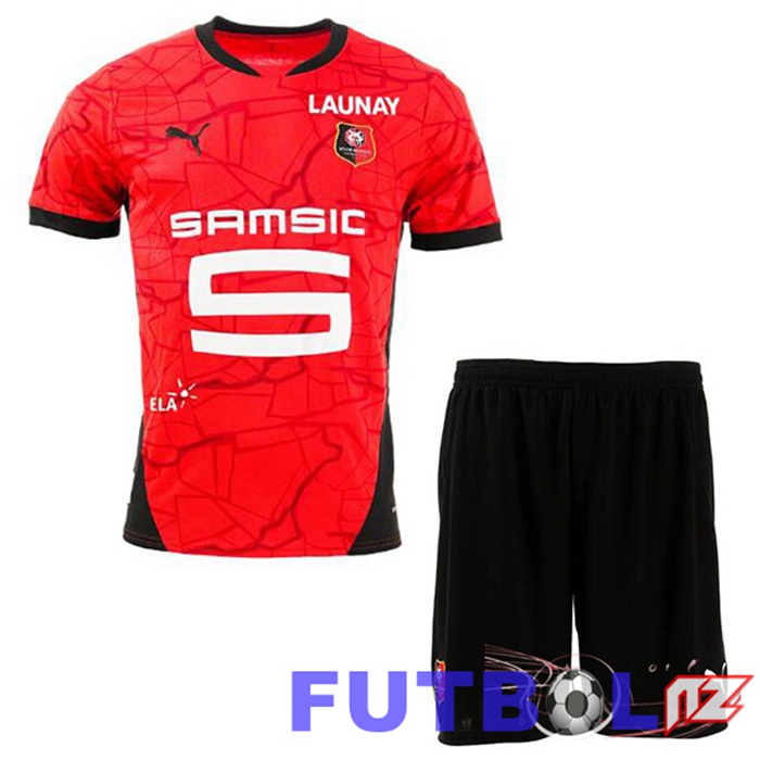 Camisetas De Futbol Stade Rennais Ninos Primera Rojo 2024/2025
