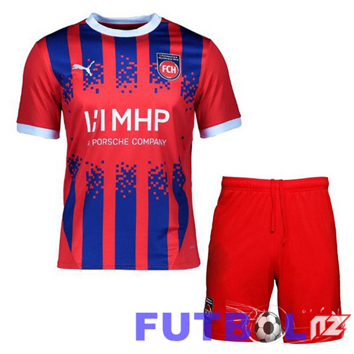 Camisetas De Futbol FC Heidenheim Ninos Primera Rojo 2024/2025