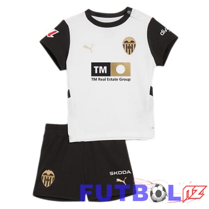 Camisetas De Futbol Valencia CF Ninos Primera Blanco 2024/2025