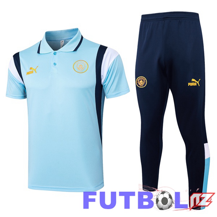 Camiseta Polo Manchester City + Pantalones Azul 2024/2025