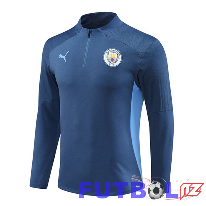 Sudadera De Entrenamiento Manchester City Azul Real 2024/2025
