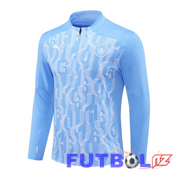 Sudadera De Entrenamiento Manchester City Azul 2024/2025