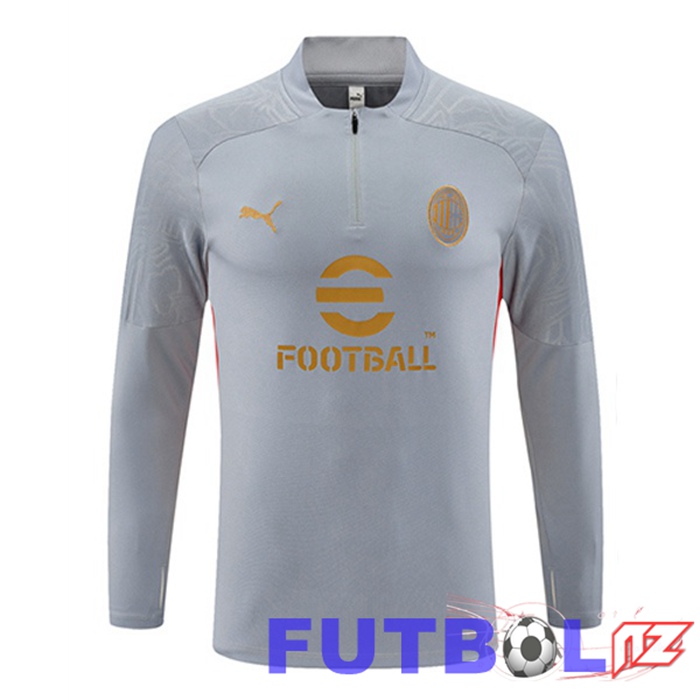 Sudadera De Entrenamiento AC Milan Gris 2024/2025