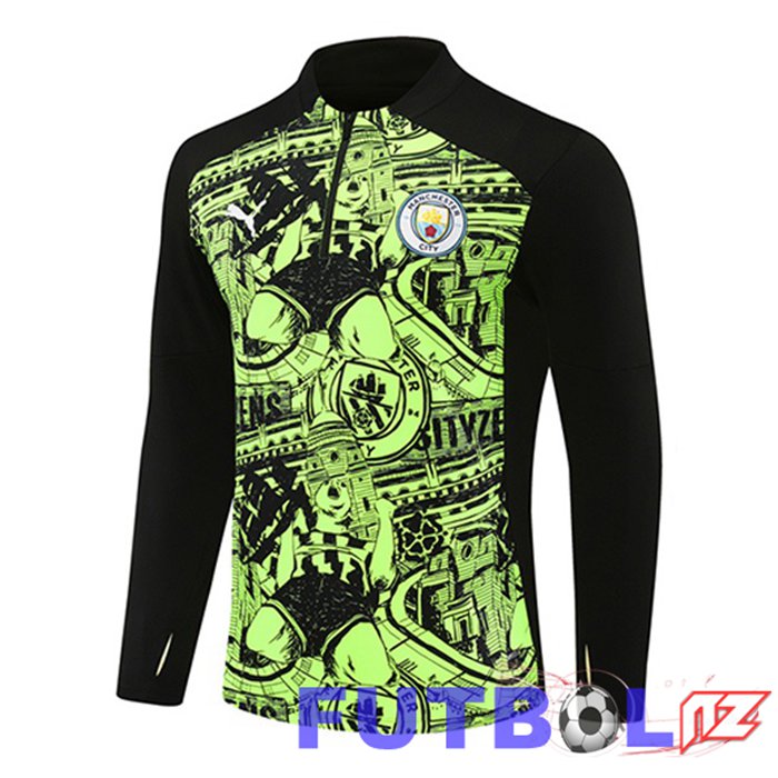 Sudadera De Entrenamiento Manchester City Verde 2024/2025