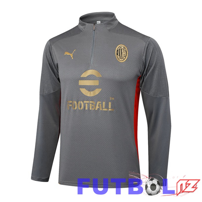 Sudadera De Entrenamiento AC Milan Gris 2024/2025