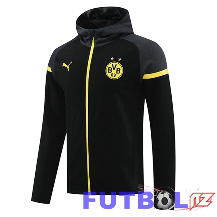 Sudadera Con Capucha Dortmund BVB Negro 2024/2025