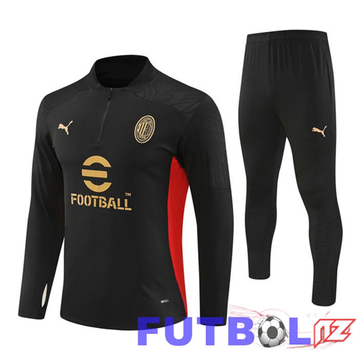 Chandal Equipos De Futbol AC Milan Negro 2024/2025