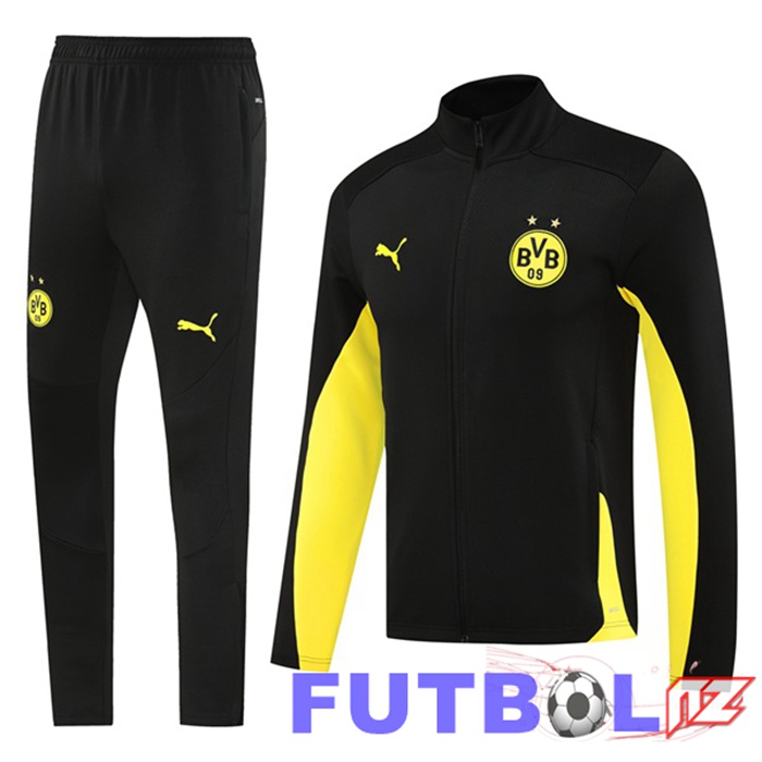 Chandal Equipos De Futbol - Chaqueta Dortmund BVB Negro 2024/2025