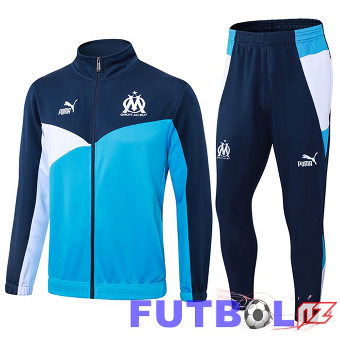 Chandal Equipos De Futbol - Chaqueta Marsella OM Azul Real 2024/2025