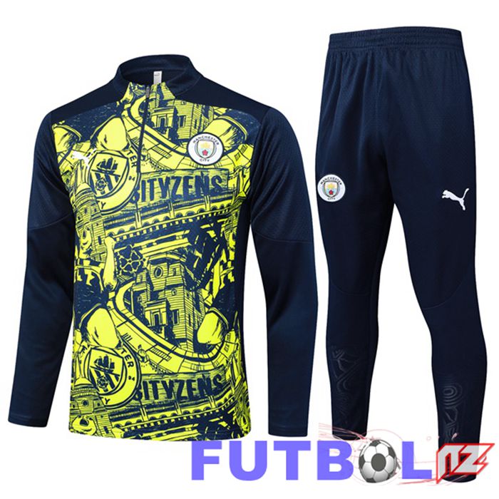 Chandal Equipos De Futbol Manchester City Verde Azul Real 2024/2025