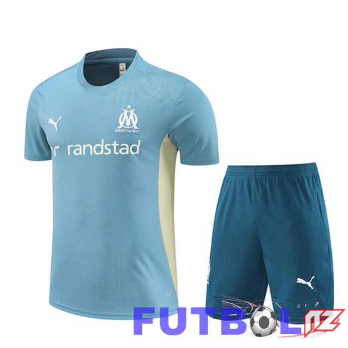 Camiseta Entrenamiento Marsella OM + Cortos Azul 2024/2025