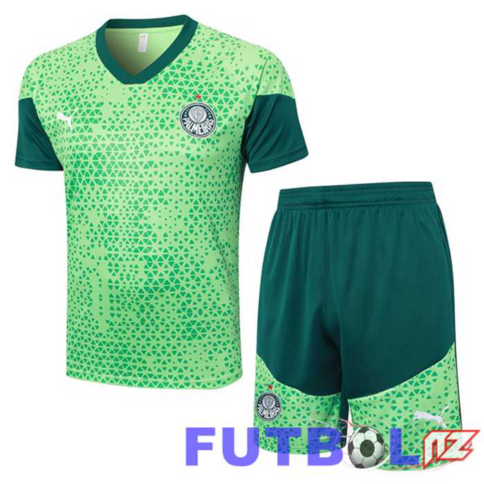 Camiseta Entrenamiento Palmeiras + Cortos Verde 2024/2025