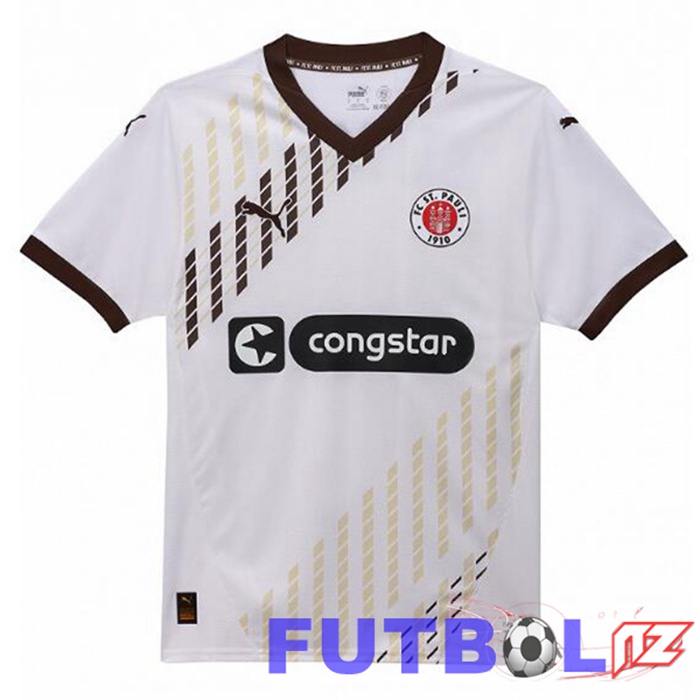 Camisetas De Futbol FC St. Pauli Segunda Blanco 2024/2025