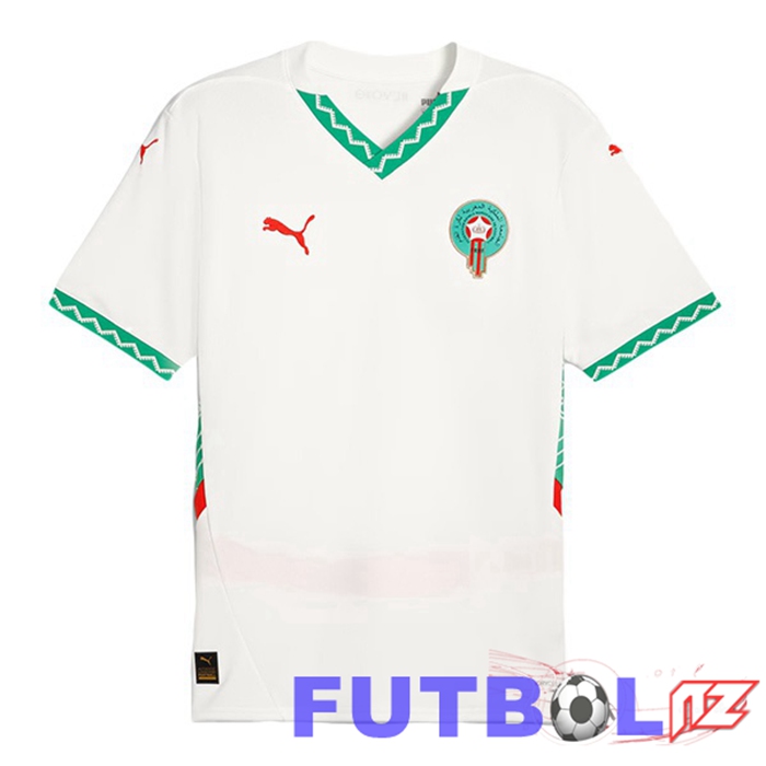 Camisetas De Futbol Equipe De Marruecos Segunda Blanco 2024/2025