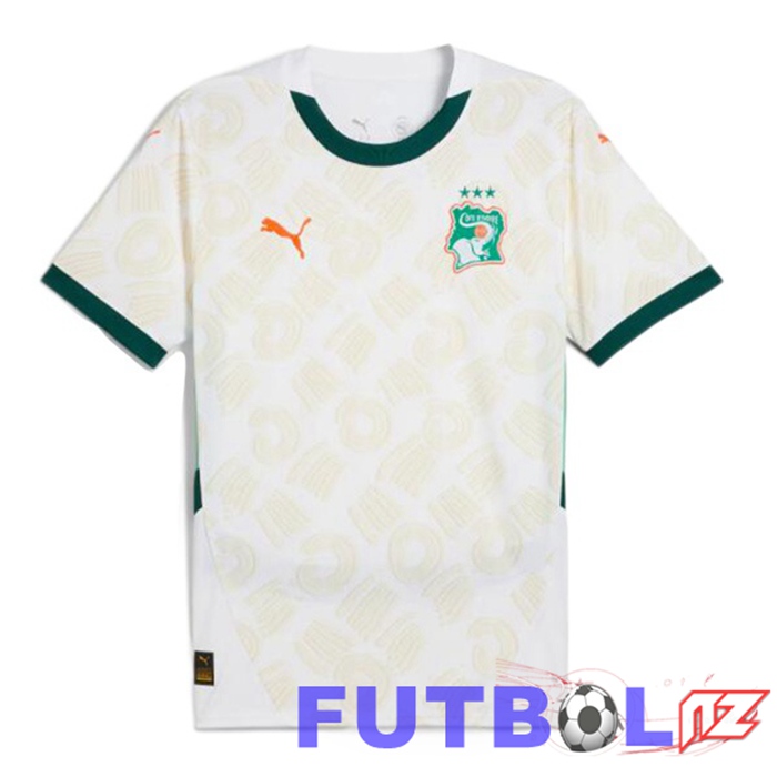 Camisetas De Futbol Equipe De Costa De Marfil Segunda Blanco 2024/2025